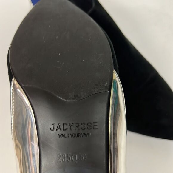 - Jady Rose suede and silver ankle boots  Sz 6/6.5 - Picture 8 of 8